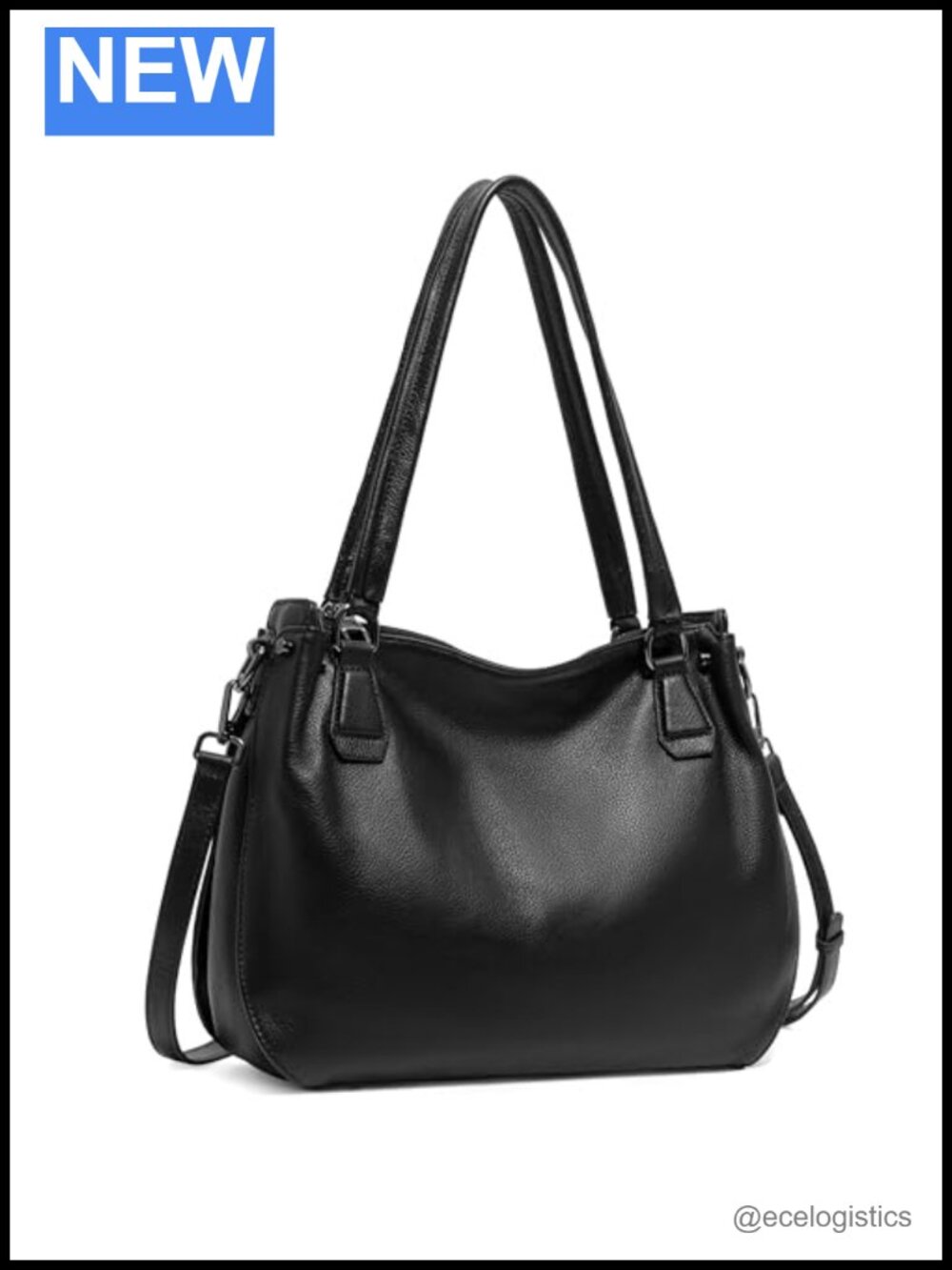 Genuine Leather Hobo Bag Crossbody Shoulder Purse with Adjustable Strap